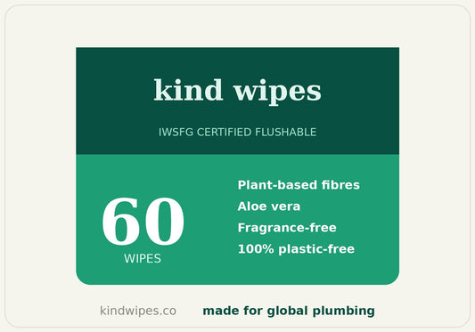 Certified Flushabe Wipes - 60 Count